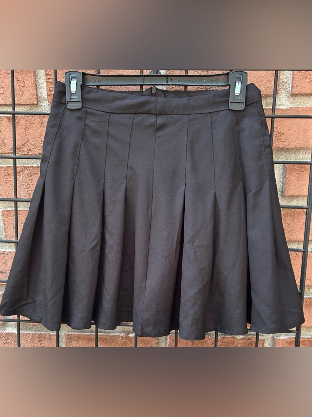 Classic Black Pleated Skater Skirt - Flattering Circle Silhouette NWT